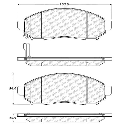Centric Parts CTEK Ceramic Brake Pads, 103.10940 103.10940